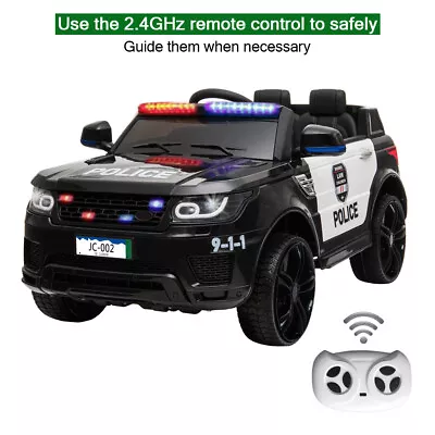 $179.99 • Buy 12V Kids Police Ride On SUV Car Toys 3 Speed, Music, Sirens, Parent Control