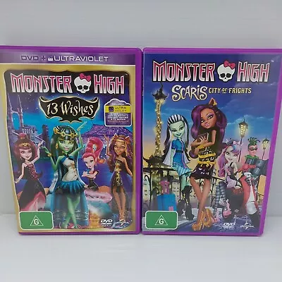 Monster High - 13 Wishes & Scaris City Of Frights (DVD 2013) • $16.05