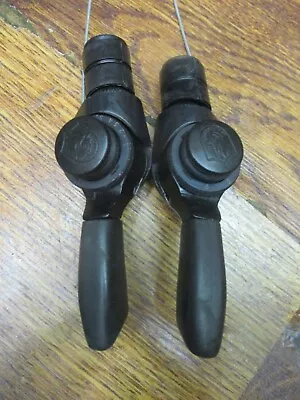 VINTAGE CAMPAGNOLO 3 X 8 SPEED INDEXED / FRICTION BAR END BARCON SHIFTER SET • $199.99