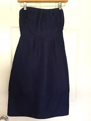 J Crew - Navy Strapless Dress - Size 8 US4 - GC • $24