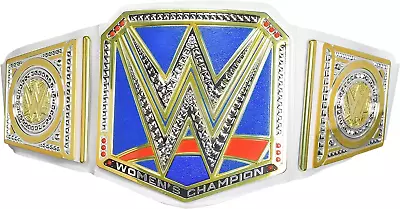 WWE Smackdown Women'S Championship Title Authentic Style White Leather-like Belt • $218.98