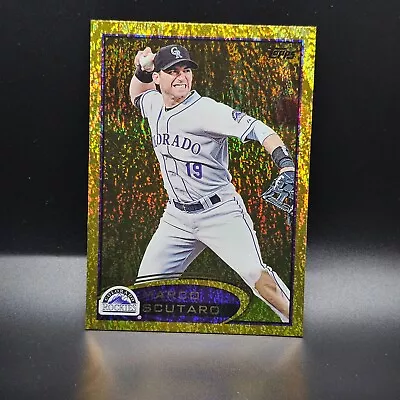 2012 Topps Gold Sparkle Marco Scutaro #593 Colorado Rockies • $1.59