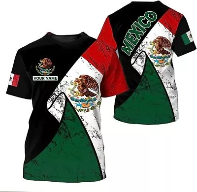 Personalized Mexico Shirt Camisas De Mexico Customized Mexican Shirts Mexican F • $31.99