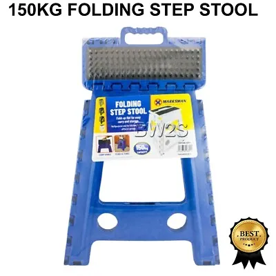£12.85 • Buy 150kg Folding Step Stool Multi Purpose Heavy Duty Home Kitchen Foldable Large 