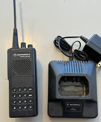 Motorola UHF GP300 UHF- 8 Channel With Keypad + Charger Collector's Item • $90