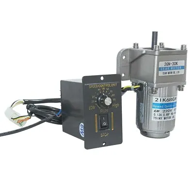 Gear Motor 220V AC 6W AC Variable Speed Controller 7.5RPM Reducer 2GN Engine • $88.89