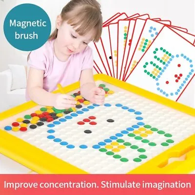 £18.20 • Buy Kids Magnetic Steel Ball Drawing Writing Board Creative Toys Education Beads Pad