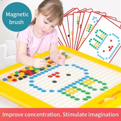 £18.20 • Buy Kids Magnetic Steel Ball Drawing Writing Board Creative Toys Education Beads Pad