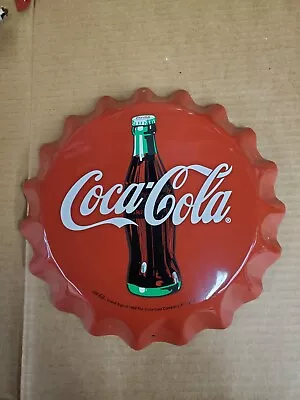 Vintage Coca Cola Bottle Cap Sign E • $189