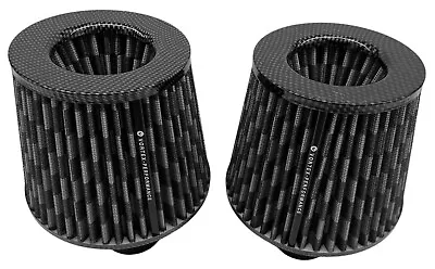 Fits BMW Cold Air Dual Cone Intake For N54 Motors - CARBON FIBER PATTERN • $69.99