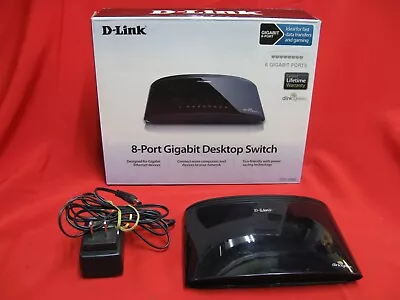 D-Link DGS-1008G 8-Port Desktop Gigabit Ethernet Switch Network 10/100/1000 • $29.99