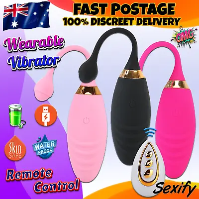 Wearable Remote Control Bullet Vibrator G-Spot Stimulator Egg Adult Sex Toy • $26.95
