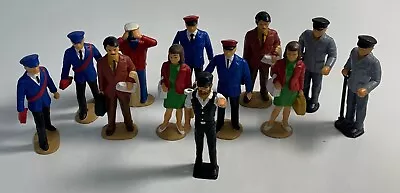 Lot Of 12 Model Train Scenery Figures Vintage Miniature Plastic People 3  Tall • $19.99