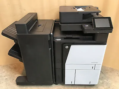 HP LaserJet Enterprise Flow M880Z+ M880 A3 A4 Multifunction + Stapler Stacker • £999