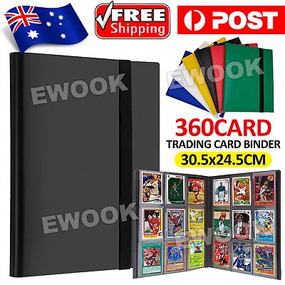 360 Cards Pocket Trading Card Binder 9 Pocket Trading Card Album Folder Case • $12.85