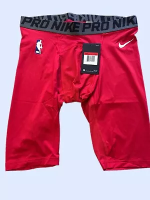 Nike Pro Elite Compression Tights Shorts Size Large Color Red 880802-557 • $19.99