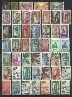 French Morocco Lot 1891 To 1955 • $1.25