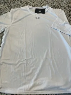 Under Armour Mens Team Tech Shirt NEW 1376842 White L Large • $12.99