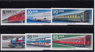 DDR MNH ** 1844-9 SC 1462-7 Trains • $1.10