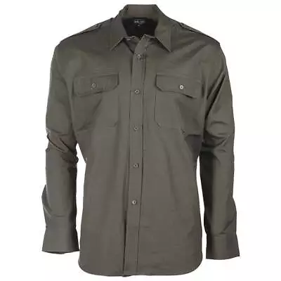 Mil-Tec Mens Ripstop Cotton Field Shirt Long Sleeve Military Army Uniform S-3XL • £27.95