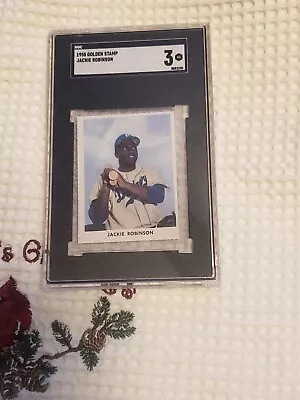 1955 Golden Stamps Jackie Robinson  Sgc 3. Original. • $275