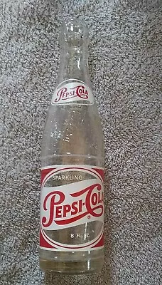 VINTAGE Pepsi Cola 8oz Bottle 1950'S - OKLAHOMA CITY  OKLAHOMA - CHIP ON BOTTOM • $17.99