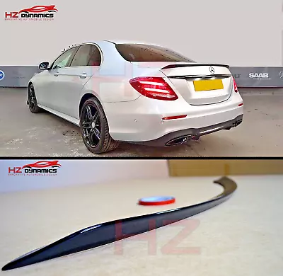 Gloss Black Boot Lip Spoiler For 2016 2019 Mercedes E Class 4dr Saloon W213 E63s • $75.71