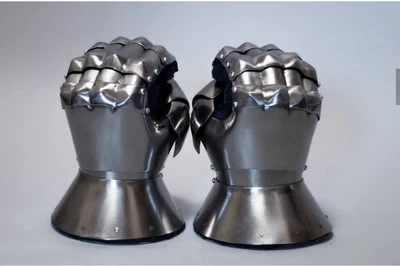 £84 • Buy Medieval Armor Samurai Deadly Steel Gloves/Gauntlets Collectibles Decorate Gifts
