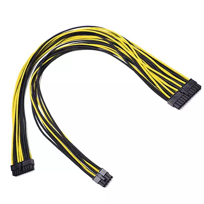 24pin 60cm Corsair Cable AX1200i AX860i AX760i RM1000 RM850 750 650 Yellow Black • £25.99