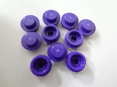 LEGO Dark Purple Plate Round 1 X 1  Lot Of 10  10218 10217 7052 6837 • $2.03