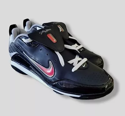 Nike AIR SHOW Elite MVP Mens 12.5 Baseball Cleats Metal Black/Silver 334339-011 • $29.97