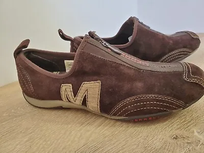 Merrell Womens Barrado Brown Suede Leather Mocha Performance Shoes Size 7.5 US • $25.99