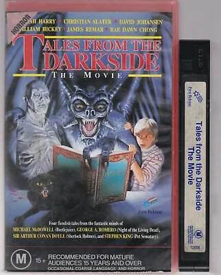 RARE VHS Video Tape TALES FROM THE DARKSIDE THE MOVIE Ex Rental Horror Big Box • £21.92