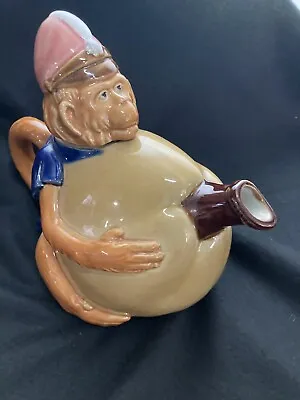 Vintage Asian Ceramic Teapot Of A Monkey Humping Gourd Dirty Monkey • $32