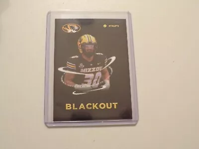 Missouri Tigers Chuck Hicks 2023 Onit Football Blackout Rookie Rc Card • $5.99