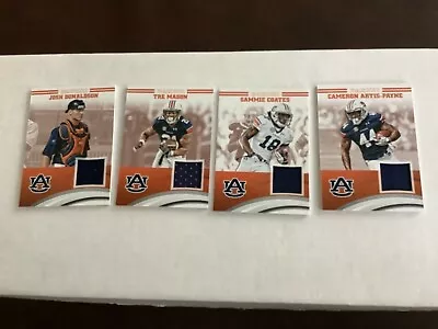 2016 Panini Collegiate Multi Sport AUBURN LOT OF 4 JERSEY RELICS • $5.99