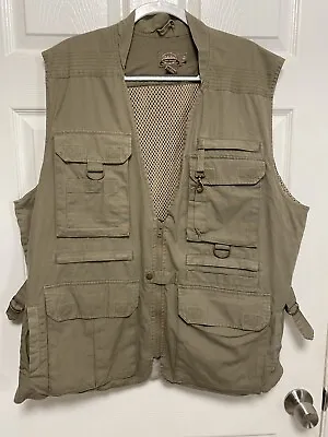 Cabela’s Men’s Safari Vest Hunting  Olive Green  Size XL • $40.75