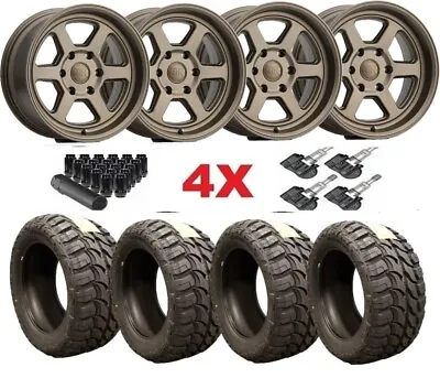 17 Black Rhino Bronze Wheels Off Road Overland Rumble 33125017 Tires Mud Terrain • $2195