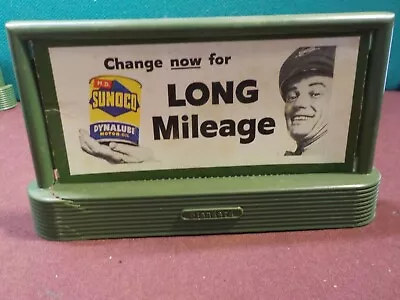 Vintage 1950's Miniatrue Billboards For Lionel W/ Stand- Sunoco Long Mileage • $0.99