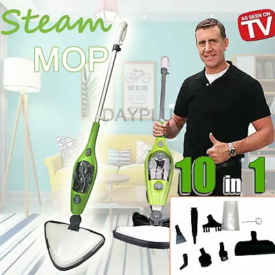 NEW Steam Mop 10 In 1 Steam Cleaner With Tools & Cleaning Pads Handheld Cleaner • £38.30