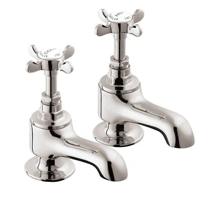 Deva CR20 Coronation Bath Taps Chrome (pair) Edwardian Bath Taps WRAS Approved • £83.16
