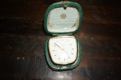 Vintage 1950s Mauthe Travel Alarm Clock 7 Rubis Made In Germany Volkswagen Award • $30