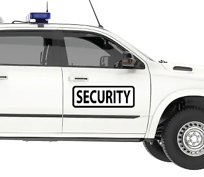 Security 6 X18  White Black Magnetic Vehicle Signs To Fit Van Car Truck Or Suv • $21.95
