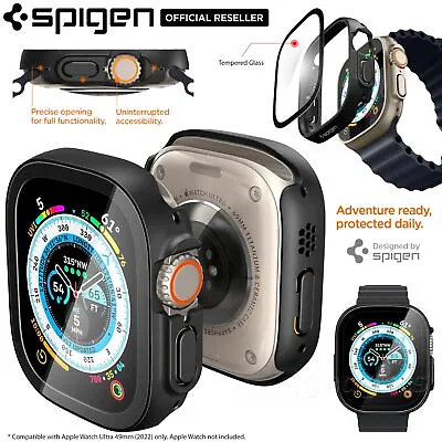 $24.99 • Buy For Apple Watch Ultra 2/1 49mm Screen Protector Case SPIGEN Thin Fit 360 Cover