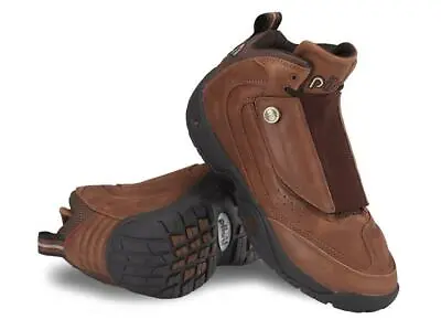 New Men's Piloti Moto 800 Motorcycle Leather Boots Shoes Size 7-15 Brown • $45