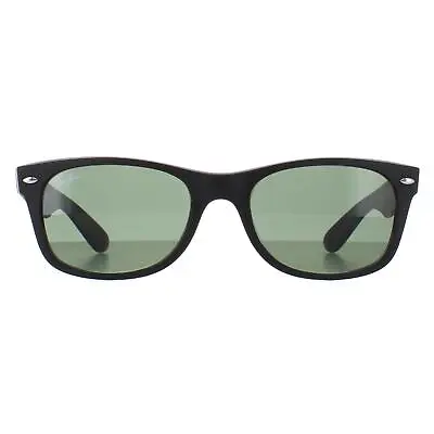 Ray-Ban Sunglasses New Wayfarer 2132 622 Black Rubber Green Small 52mm • $198