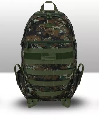 TRANSPORT PACK Green  Digital Tactical Backpack MOLLE Tactical Hunting Rusksack • $39.99