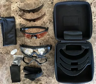 Used Oakley SI Ballistic Black M Frame Alpha OP Kit W/ Case Sunglasses • $61