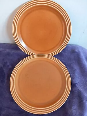 Vintage Hornsea Saffron Salad Lunch Plates X 2. 22cm 1970s • £8