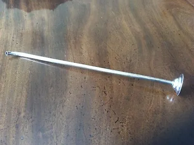 £52 • Buy Antique Novelty Victorian Silver Plated Blow Pipe Candle Snuffer.